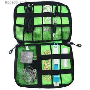 Kosmetiska väskor 2023 Portable Cable Organizer Bag USB Charger Power Bank Holder Travel Storage Bag Q231108