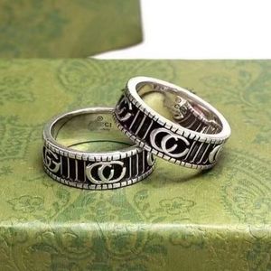 gglies 2023 новое дизайнерское кольцо, винтажное кольцо в полоску, мужское и женское кольцо для пары, модное кольцо из серебра 925 пробы, подарок на день рождения