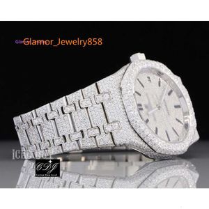 VVS Moissanite مخصص Iced Out Bust Down Diamond for Men Hip Hop Watch Jewelry CDJ84716KMT