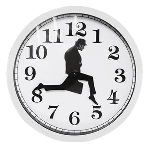 Wall Clocks H051 Creative 10inch Clock Inspired Walking Suitable For Office And Library Decoration Black/White