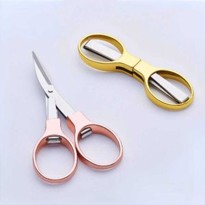 Embroidery Needlework Scissors Sewing Folding Fishing Line Tools Plastic Handle