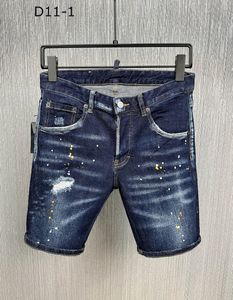 Short jeans masculino designer Calças bordadas com furos DSQ2 D2 Tamanhos italianos 44-54 #D11