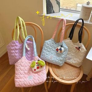 Storage Bags Korean Style Makeup Ins Love Underarm Protable Shoulder Bag Outdoor Travel Supplies Christmas Gift For Girls