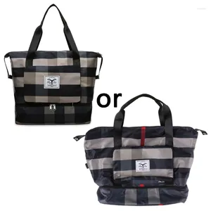 Cosmetic Bags Large Capacity Foldable Shoulder Duffel Bag With Shoes Compartment Gym Tote