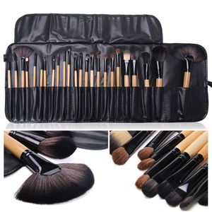 Makeup Tools Presentpåse med 24 datorer Makeup Brush Set Professional Cosmetics Brushes Eyebrow Powder Foundation Shadows Pinceaux Make Up Tools 230407