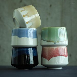 Tassen Untertassen Große Kapazität Bunte Keramik Teetasse Porzellan Teetassen Chinesisch 200ml