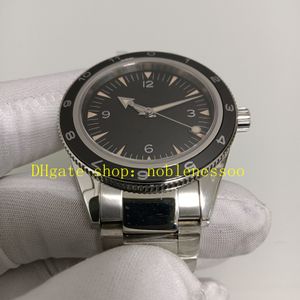 Relógios de foto real para homens Cerâmica Spectre 300M 41MM 007 Master Dive Black Dial s Automático Cal.8400 Movimento Om Factory Relógio de pulseira de aço mecânico