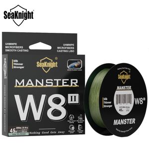 Braid Line SeaKnight Brand W8 II Series Fishing Line 8 Tessuto 500 metri 300 metri 150 metri Filo in PE intrecciato resistente aggiornato per la pesca in acqua di mare 15100 libbre 230407