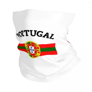 Scarves Portugal National Soccer Flag Portuguese Shield Crest Bandana Neck Cover Printed Face Scarf Multi-use Balaclava Riding Unisex