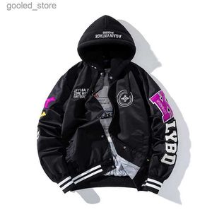 Herrenjacken Marke Männer Bomberjacke Stickerei Streetwear Frau Lässige Kapuzenjacken Frühling Herbst Hip Hop Baseball Paare Oberbekleidung Q231109