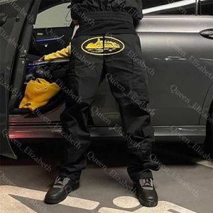 Мужские брюки High Street Retro Printed Cargo Pants Мужские хип-хоп повседневные прямые свободные комбинезоны большого размера Брюки Пара Jogger 220516 J230408