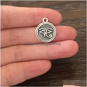 Charms grossist DIY smycken gör inspiration Evil Eye Charms Zinc Alloy Dog Pendant Charm för armband halsband örhängen bokmärke dhs5g