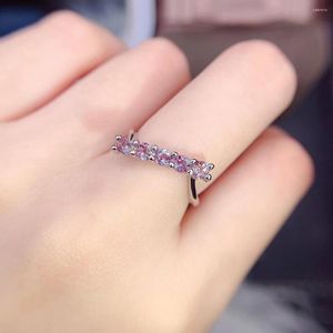 Cluster Rings Lab Grown Alexandrite Ring S925 Sterling Silver Fall Classic Luxury Glamour Jewelry For Women's Engagement