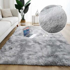 Carpets Soft Carpet for Living Room Plush Rug Fluffy Thick Carpets Bedroom Area Long Rugs Anti-slip Floor Mat Gray Kids Room Velvet Mats