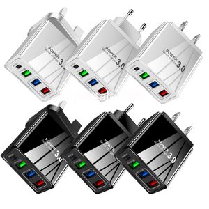 Cargador de pared Universal 3.1A tipo c PD USB C, 4 puertos USB, enchufe de CA UE EE. UU. Para IPhone 11 12 13 14 15 Samsung Lg S1