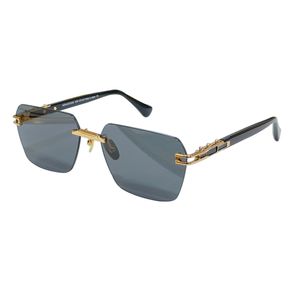 Occhiali da sole AN DITA GG meta evo rx da uomo occhiali da sole da donna senza montatura uv400 protettivi nero oro lenti grigio scuro occhiali alla moda forniti con custodia originale