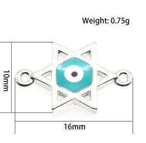 Charms 100st Turkish Star Blue Evil Eye Charms hänge för smycken som gör resultat 18x12mm Drop Leverans smycken smycken fi dhgarden dhhin