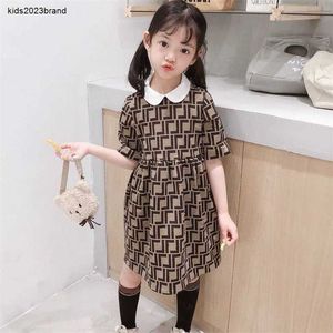 New Designer Girls Dresses Baby Girl Clothes Summer Short Sleeve Dress Childrens Letter Clothing Baby Kids Party Dress