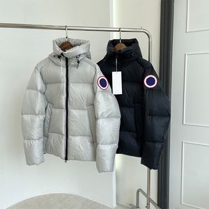 여성 복어 코트 짧은 퍼프 코트 겨울 남성 패션 다운 재킷 클래식 자수 퍼피 재킷 여자 후드 겉옷 탑 S-2XL