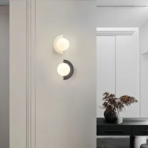 Wandlampen Nordic Nachttischlampe Modernes einfaches Design Kreativer Ventilator Wohnzimmer Dekoration Licht Luxus Gang Schlafzimmer Hintergrund