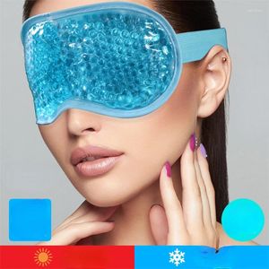 Makyaj fırçaları Sdotter jel göz maskesi Yeniden kullanılabilir boncuklar soğuk tedavi için yatıştırıcı rahatlatıcı güzellik uyku buz gözlükleri