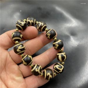 Strand Tibetan Retro 14mm Tibet Beads Armband Dragon-Head Hook Agate
