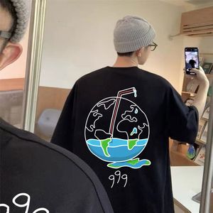 Homens camisetas Rapper Juice Wrld Arte Estética Gráfico Camiseta Verão Homens Mulheres Hip Hop Solto Camiseta Homem Y2K Tees Moda Masculina T-shirts 230408