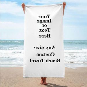 Dostosowany koc duży ręcznik plażowy Mikrofibrowy ręcznik do kąpieli Mata Joga Mata Outdoor Superfine Fibre Koce Podróż Terry Towell 70x1 NPEB