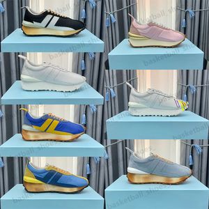 Designer Nylon BUMPR Dept Dress Shoes Suede Calfskin Män Kvinnor Kohude Sneakers Rubber Platform Sport Sneaker Storlek 35-44