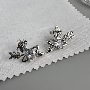 Tasarımcı Trend Saplama Küpe Vivian Lüks Kadın Moda Takı Küpe Metal İnci Küpe Cjeweler Westwood Kadın 34