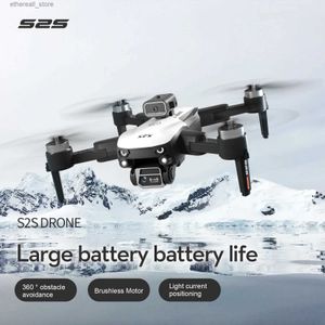 Drones S2S Mini Drone 4k Profesional 8K HD Camera Flighting 25min Obstacle Avoidance Brushless Foldable Quadcopter RC Dron Kids Toys Q231108