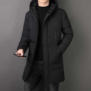 メンズジャケットキルテッドジャケット新しいブランドフード付きパーカー太い暖かいジャケットメンズウィンドブレーカー冬のスリム韓国ファッションコットンパッドジャケット231108