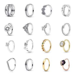 Band Rings European New Mother's Day Gift Mom Heart Stone Storlek 6 7 8 9 Ring Fit Jewerlry Making Accessories G2302132208