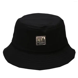 Berets Fisherman's Hat Printing Basin Outdoor Women's Bucket Fashion Sunshade Baseball Caps With String