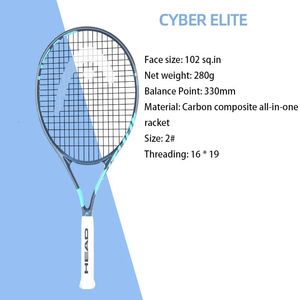 Rakiety tenisowe Rakiet tenisowy profesjonalny Aldult Tennis Racquet Carbon Tennis Padel Raquete de Tennis Paqueta L2 Grip Staga Baga przerostu Damp 231108