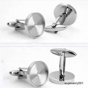 Aceon Stainless Steel Custom Unique DIY Jewelry Base Cufflinks Different Size Bezel Cuff Link