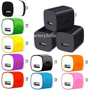 ABD Duvar Şarj Cihazı 5V 1A AC Seyahat Wal Chargers İPhone 13 14 14 15 Samsung S10 S22 S23 Not 8 10 HTC F1 PC MP3