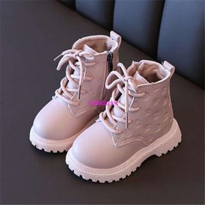 Autumn New Children Martin Boots PU Scarpe invernali inverno per bambini ragazzi STATO FASCIFICA SCOLO