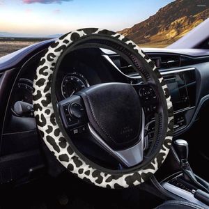 COPERCHI RICOLO DELLA STERZO Istantarts Stampa leopardo stampa non slip Neoprene Grip Grip Protector Auto Wrap