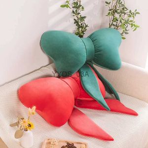 Yastık/Dekoratif 70cm Yay-Knot Girly Oda Dekor Çörek Sandalyesi Arka Yastık Kalma Tam Dolgulu Bow Tie Şekli At Kırmızı Yeşil YQ231108