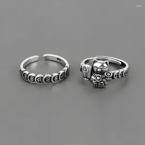 Wedding Rings Punk Cool Coin For Women Adjustable Open Finger Man Party Gift 2023