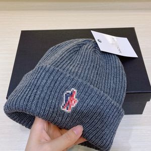 Fashion designer MONCLiR Grenoble logo new knitted wool hat luxury knitted hat official website version 1:1 craft