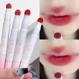 Lip Gloss Air Cushion Creamy Mud With Sponge Head Applicator Matte Lips Stain Makeup Stick Lasting Korean Tint Pigments Pen