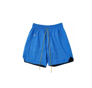 23ss ny mode high street polar stil hiphop bomullshorts svettbyxor lösa andningsbara bokstavsmönster män och kvinnor y2k2