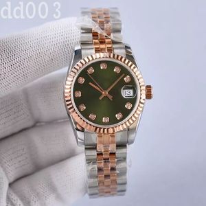 Mensar tittar högkvalitativt mekanisk Moissanite Watch Datejust 31mm 28mm Montre de Luxe rostfri banddesigner Watch Valentine S Day Gift SB030 C23