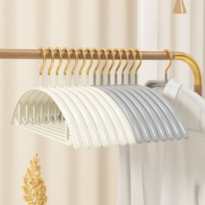 Hangers Racks 10 piece large hangers for jackets velvet non slip jackets shoulder free set hangers wet dry bedroom wardrobe organizers 230408