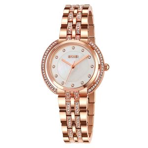 Fashoin Diamond Womens Watches Top Brand Rostfritt Steel Band 32mm Lady Watch Crystal Arvurs för kvinnor Födelsedag Valentine's Day Christmas Gift Relojes Mujer