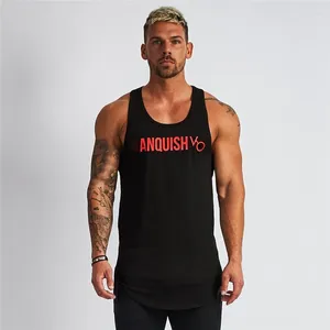 Erkek Tank Tops Yaz Sokak Giyim Sıradan En İyi Pamuk Jogger Spor Salonu Fitness Singlets Spor Giyim Egzersiz Erkek Giyim Yelek Erkek Fanila