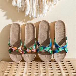Lightweight Linen bamboo slippers for Men and Women - Perfect for Home, Travel, and Hospitality Guests