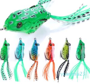 Topwater Frog with High carbon Soft Bait Fresh Water Bass Minnow Fishing Lure